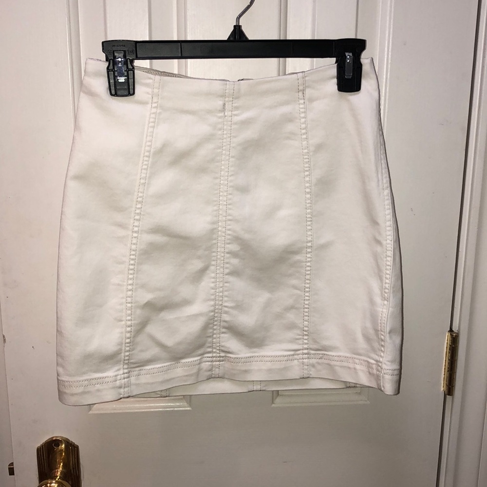 free people white pencil skirt